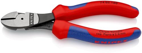 KNIPEX Kraftseitenschneider L.160mm pol.Form 0 2K-Hülle KNIPEX