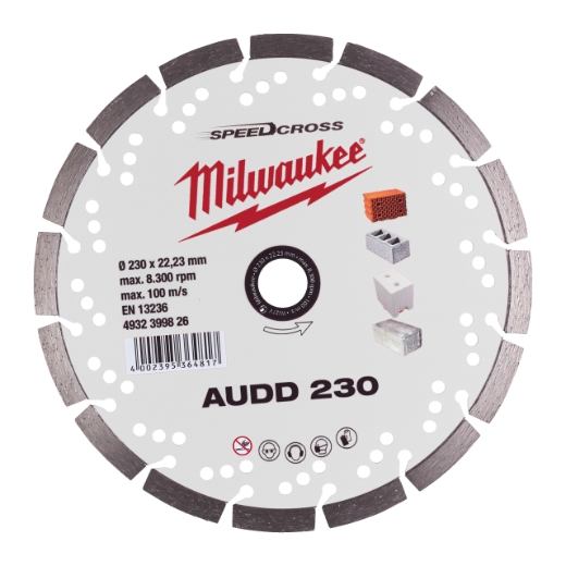 MILWAUKEE für abrasive Materialien Speedcross Diamanttrennscheibe AUDD 230 mm