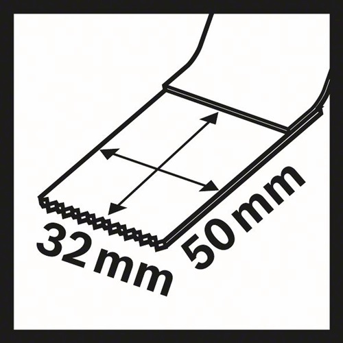 BOSCH Tauchsägeblatt AIZ 32AB B.32mm Eintauch-T.50mm Starlock 5er Pk.BOSCH