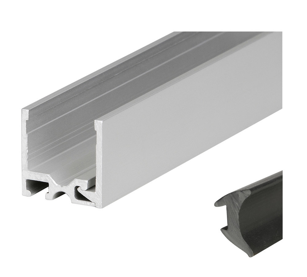 HERMAT Trennwand-Deckenprofil 6951, Aluminium