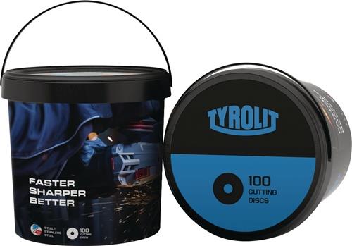 TYROLIT Trennscheibe BASIC D125x1mm ger.Bohr.22,23mm 100 St./Eimer TYROLIT