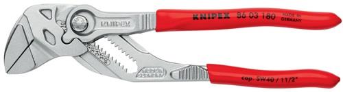 KNIPEX Zangenschlüssel L.180mm Spann-W.40mm verchr.Ku.-Überzug KNIPEX