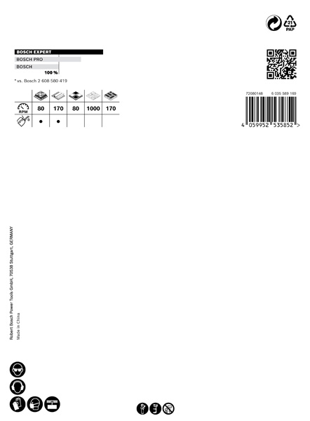 BOSCH EXPERT Tough Material Lochsäge, 102 x 60 mm. Für Dreh- und Schlagbohrer