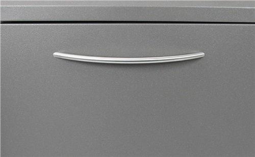 STUMPF Wertstoffsammler 60l H900xB400xT380mm lichtgrau verzinkter Einsatz,o.Trethebel