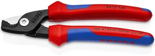 KNIPEX Kabelschere L.160mm Mehrkomp.-Hüllen KNIPEX