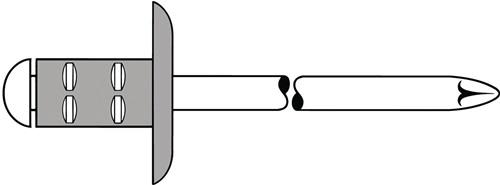 GESIPA Blindniet PolyGrip® Nietschaft dxl 4x17mm K12 Alu./STA 500 St.GESIPA