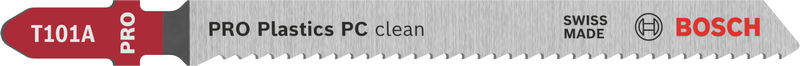 BOSCH Stichsägeblatt T 101 A Clean for PC, 3er-Pack