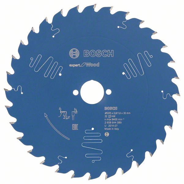 BOSCH Kreissägeblatt Expert for Wood, 225 x 30 x 2,6 mm, 32