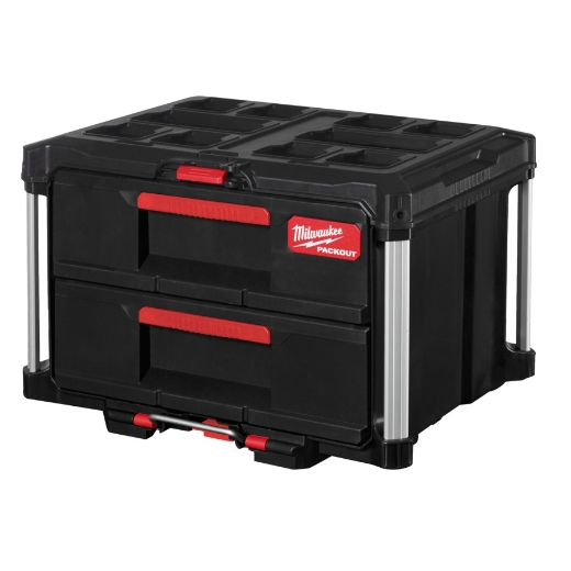 MILWAUKEE 560 x 410 x 360 mm PACKOUT Koffer mit 2 Schubladen