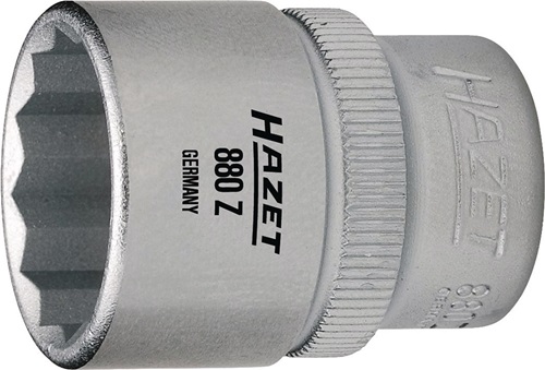 HAZET Steckschlüsseleinsatz 880Z 3/8 Zoll 12-kant SW 14mm L.29,5mm HAZET