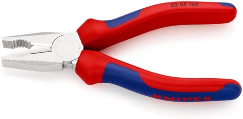 KNIPEX Kombizange L.160mm verchr.Mehrkomp.-Hülle KNIPEX