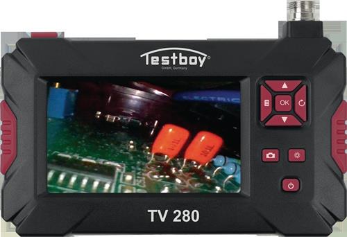 TESTBOY Akku-Inspektionskamera TV 280 4,3 Zoll 6mm Kabel-L.2m TESTBOY