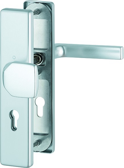HOPPE® FH Schutz-Wechselgarnitur mit Langschild Dallas FS-61G/2221/2210/1643F, Aluminium, 3919784