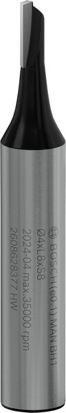 BOSCH Nutfräser Standard for Wood, 8 mm, D1 4 mm, L 8 mm, G 51 mm