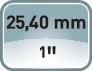 GEDORE Steckschlüsseleinsatz IN 21 1 Zoll Innen-6-kant SW 22mm L.90mm GEDORE