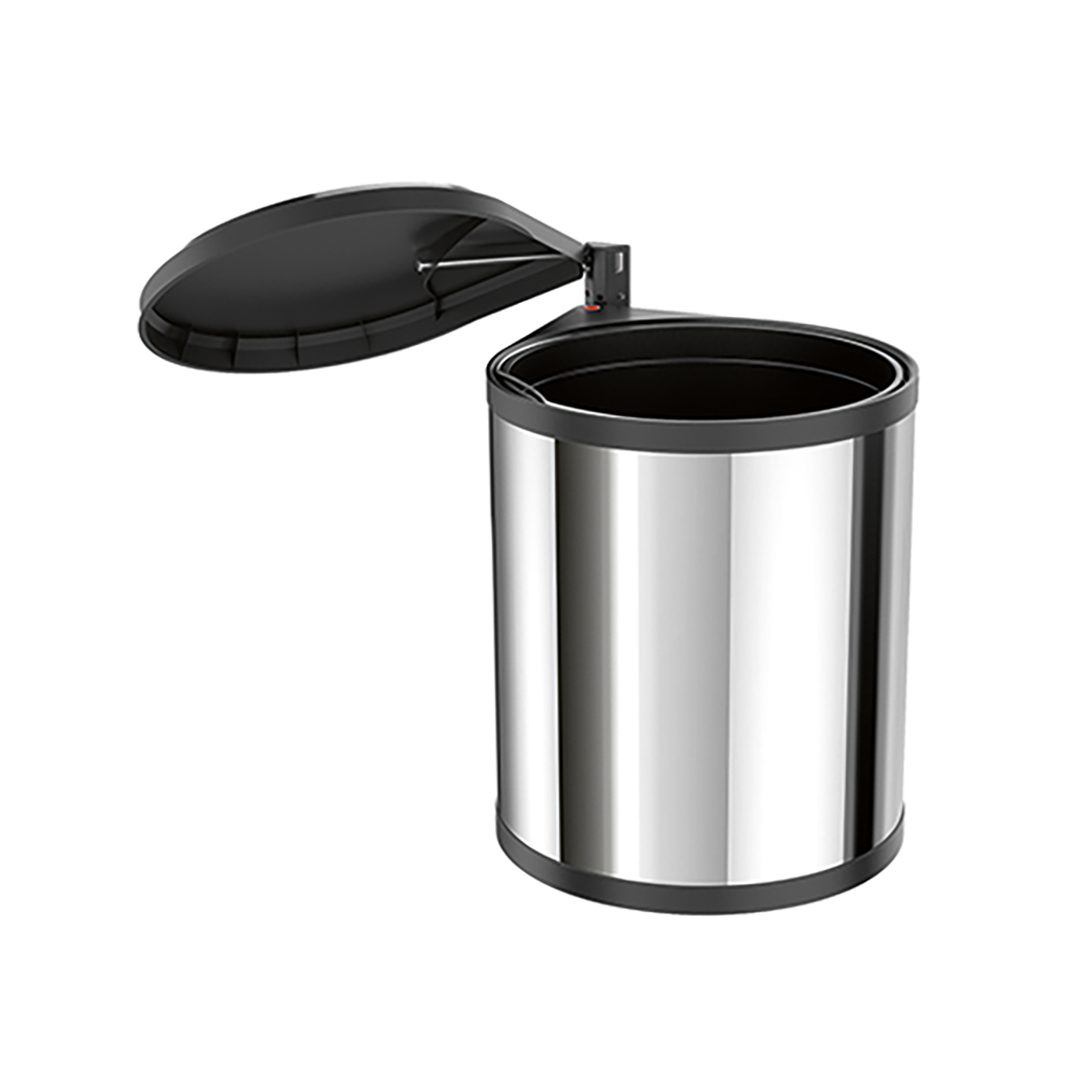 HETTICH Bin.it Classic, 290 x 304 x 365 mm, 15 l, Edelstahl / Kunststoff schwarz, 9342320