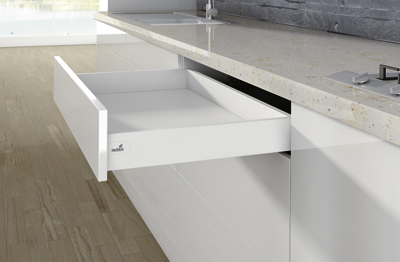 HETTICH Zarge ArciTech, 94 mm / 550 mm, weiß, links, 9121251 HETTICH Zarge ArciTech, 94 mm / 550 mm, weiß, links, 9121251