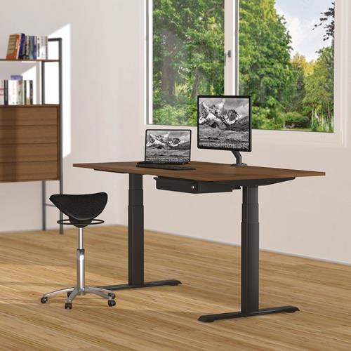 BMB Steh-Sitz Tischgestell E-MORE 2M2S silber RAL 9006 H.700-1200mm BMB