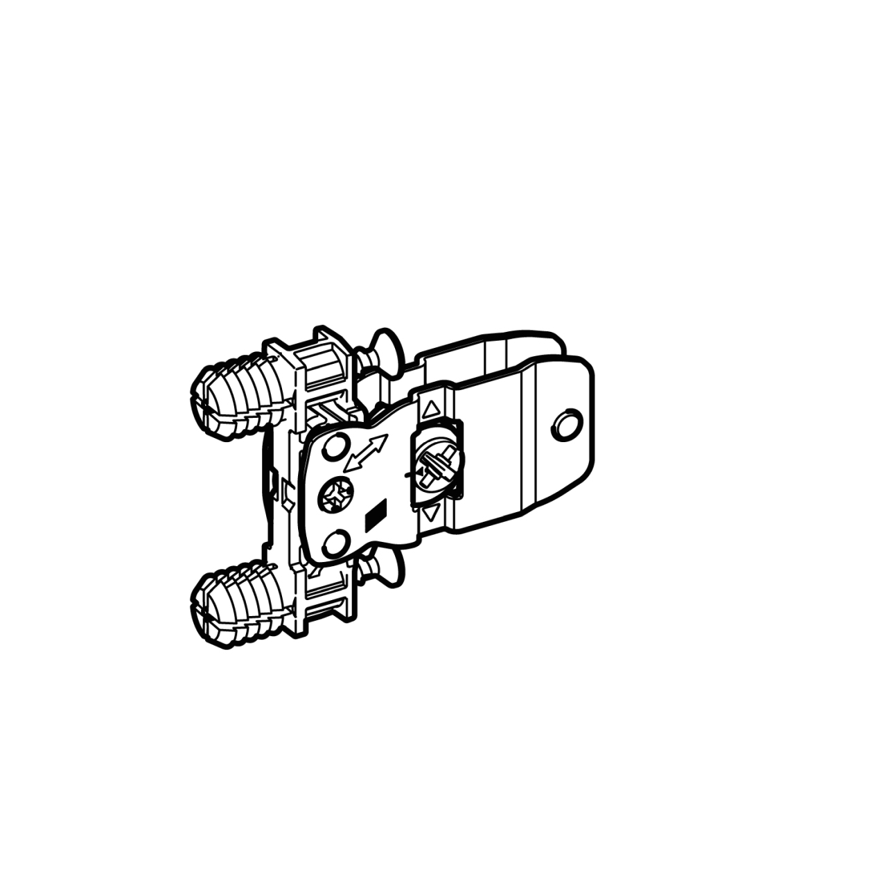 HETTICH AvanTech YOU Frontbefestigung für Zarge, Höhe 101 mm, zum Einschlagen, 9255836