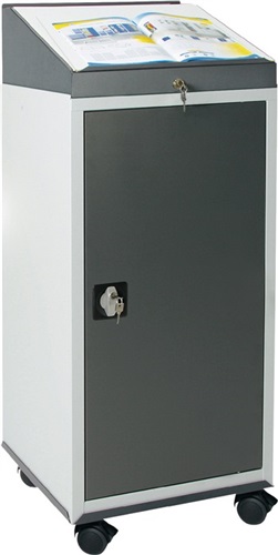 STUMPF Werkzeugschrankset m.Pultaufsatz H1310xB500xT500mm lichtgrau/grau STUMPF