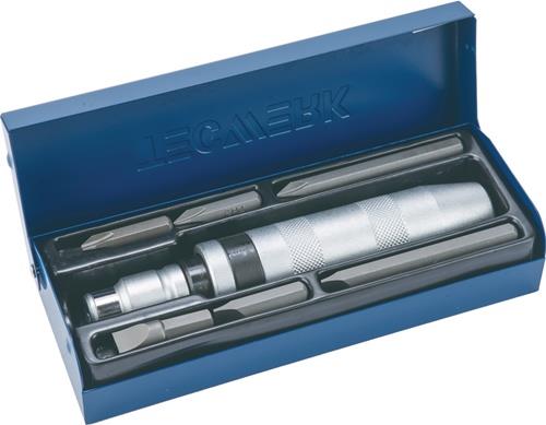 TECWERK Schraubenlösersatz 8-tlg.1/2 Zoll in Stahlbl.-Kass.TECWERK