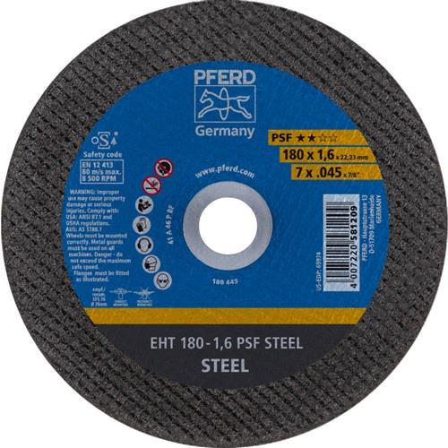 PFERD Trennscheibe PSF STEEL D180x1,6mm ger.STA Bohr.22,23mm PFERD