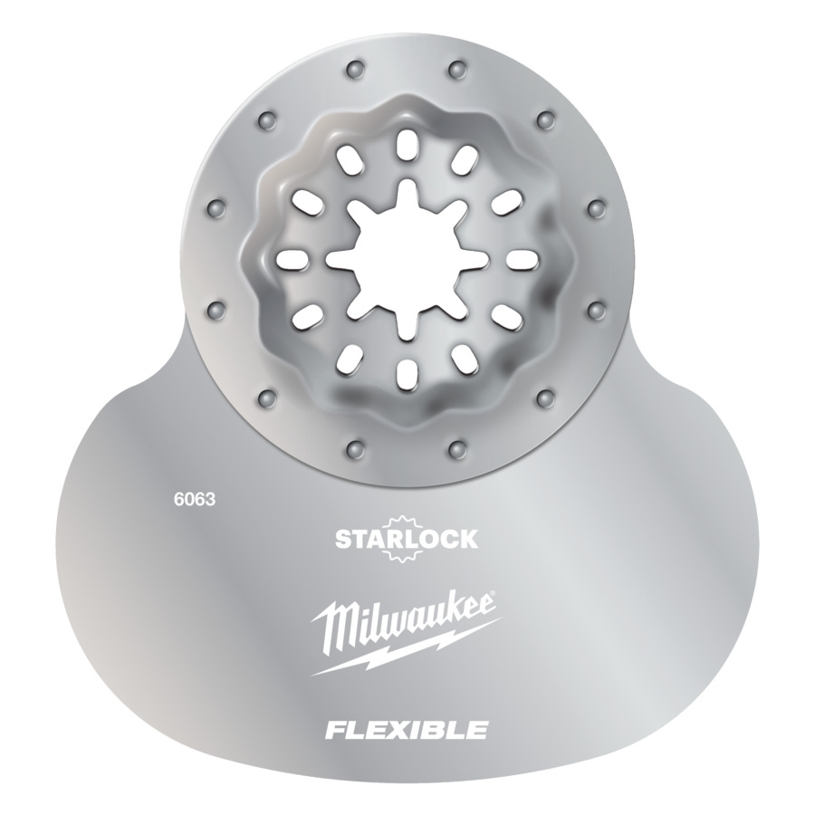 MILWAUKEE 70 mm Multitool Starlock Schneidmesser Pilzform zum Schneiden von Silikon und weichem Kitt