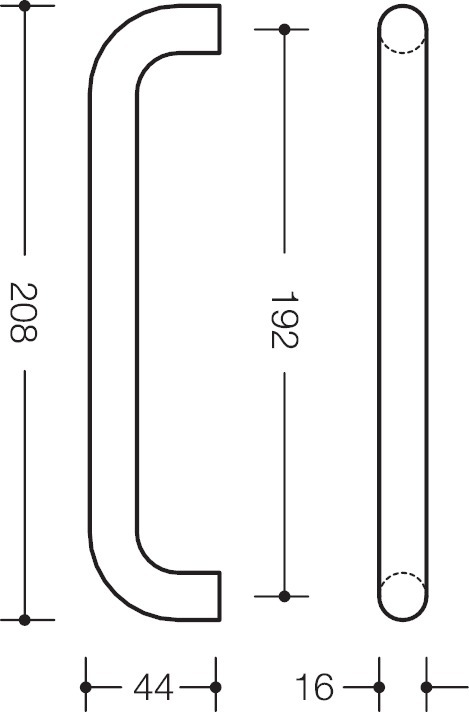 HEWI Bügelgriff 548.16.192, Polyamid, 548.16.192 98