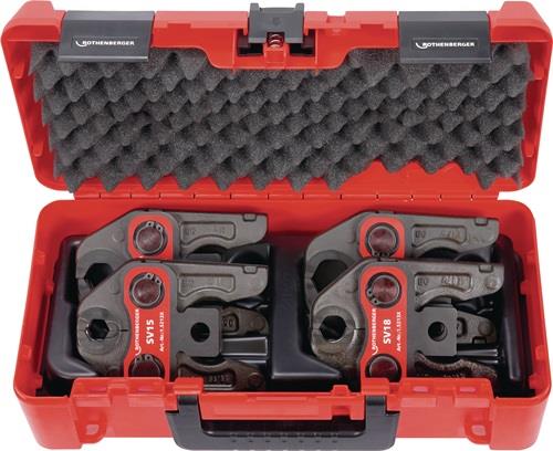ROTHENBERGER Pressbackenset 32 kN NW 15-18-22-28mm Typ SV ROTHENBERGER