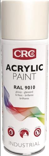 CRC Farbschutzlackspray ACRYLIC PAINT reinweiss glänzend RAL9010 400ml Spraydose CRC