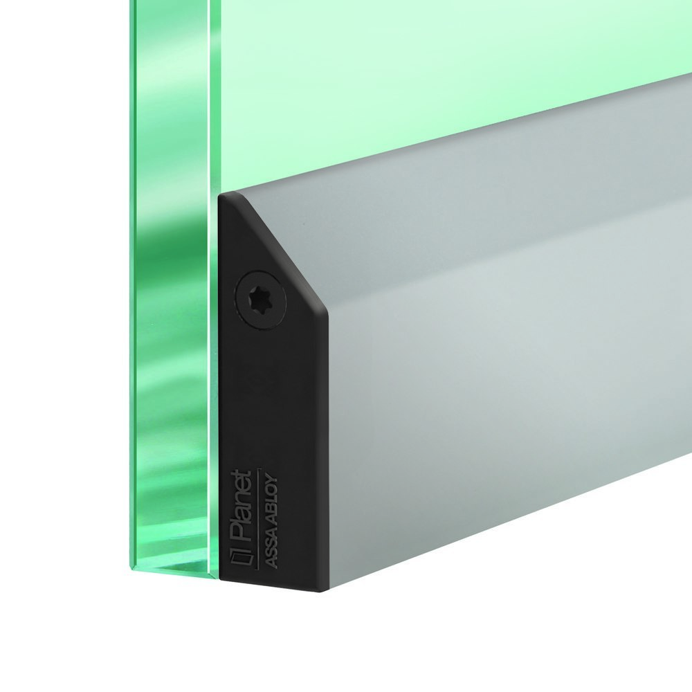 PLANET Glastürdichtung KG-SM-Set schmal FH, mit Fixierschrauben, Silikon 1459 mm grau