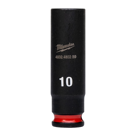 MILWAUKEE 10 x 50 mm SHOCKWAVE Schlagnuss 1/4" lang