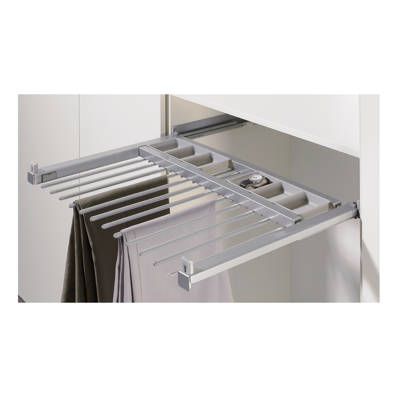 HETTICH Ausziehbarer Hosenhalter Amari, 800 - 900, silber, 9132919