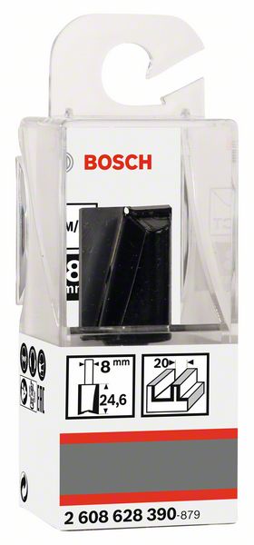 BOSCH Nutfräser Standard for Wood, 8 mm, D1 20 mm, L 25 mm, G 56 mm