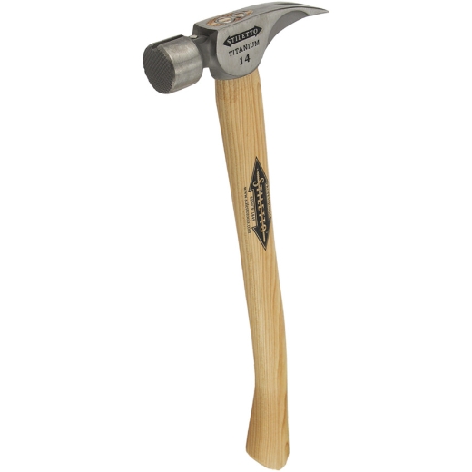 MILWAUKEE Ti14MC-H18, 457 mm lang, gerippt Titanhammer m. Hickorystiel Stiletto