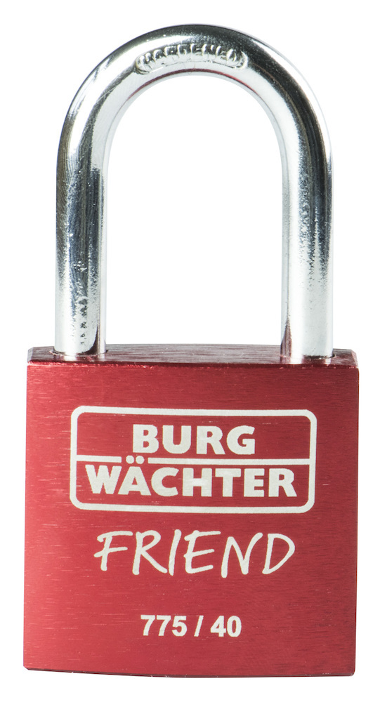 BURG-WÄCHTER Vorhangschloss Friend 775 40, Aluminium massiv