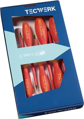 TECWERK Schraubendrehersatz 7-tlg.Schlitz/PH VDE TECWERK