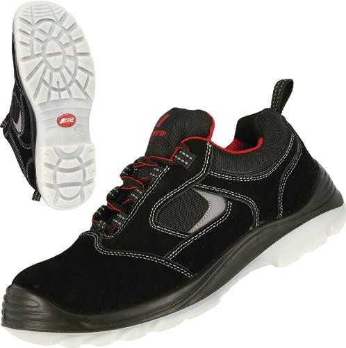 NITRAS Sicherheitsschuh EASY STEP Gr.45 W.11 schwarz S1P SRC EN20345 Leder NITRAS