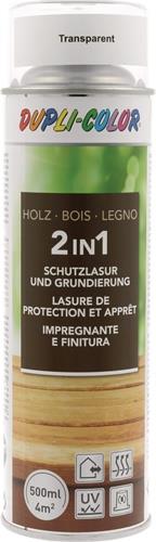 DUPLI-COLOR Holzschutzlasur 2in1 Farbe transp.500ml Spraydose DUPLI-COLOR