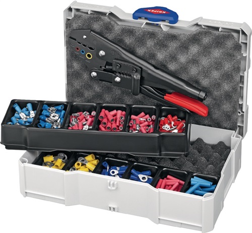 Kabelverbindersortiment 287-tlg.0,5-6 mm² Sortimentskoffer KNIPEX