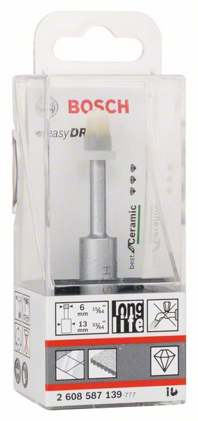 BOSCH Diamanttrockenbohrer Easy Dry Best for Ceramic, 6 x 33 mm