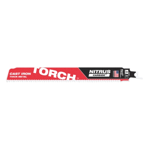 MILWAUKEE 230 x 3,2 mm (8 TPI) Säbelsägeblatt Metall THE TORCH NITRUS HM-bestückt