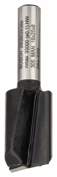 BOSCH Nutfräser Standard for Wood, 8 mm, D1 18 mm, L 25 mm, G 56 mm