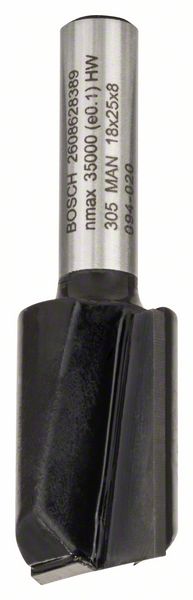 BOSCH Nutfräser Standard for Wood, 8 mm, D1 18 mm, L 25 mm, G 56 mm