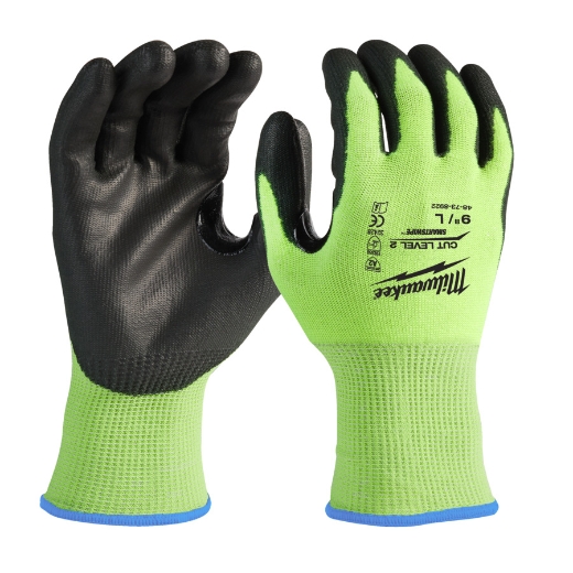 MILWAUKEE Größe 11 (XXL) Hi-Vis Schnittschutzhandschuhe Klasse 2/B