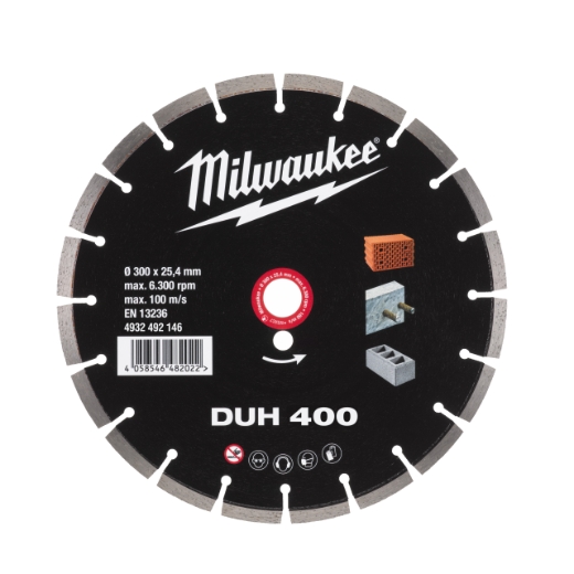 MILWAUKEE für harte Materialien Diamanttrennscheibe DUH 300 mm