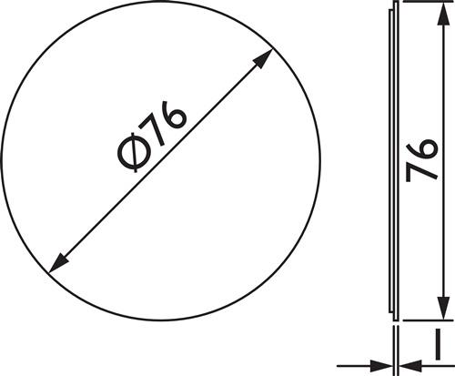 TECWERK Hinweiszeichen NW-4500-4 VA Farb-Nr.60 TECWERK