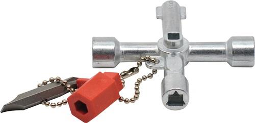 SCHUEBO Schaltschrankschlüssel Univ.10 Funktionen m.Bitadapter SCHUEBO