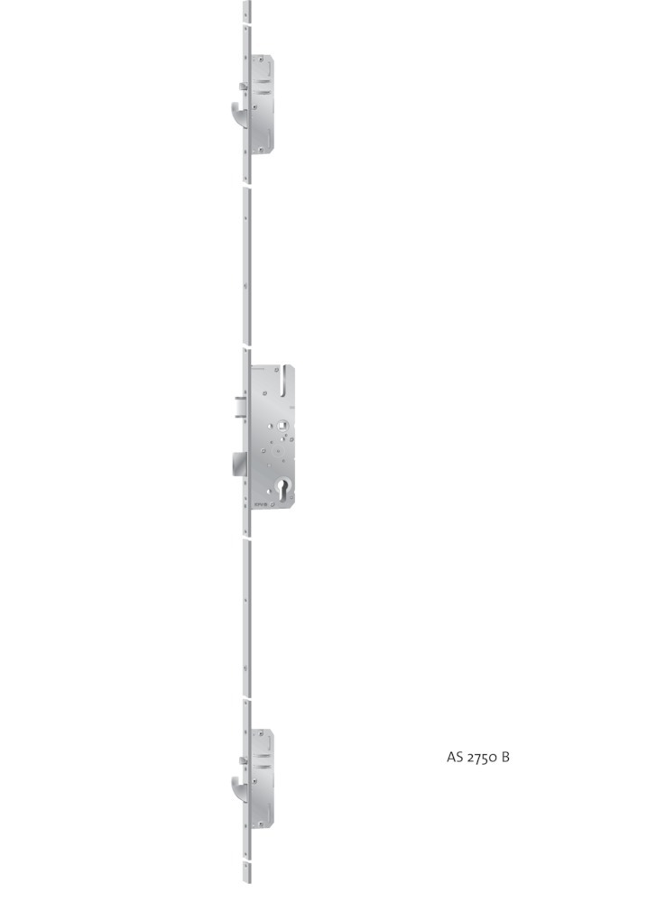KFV Mehrfachverriegelung MFS AS2750SLQ, 8/92 mm, kantig, Stahl