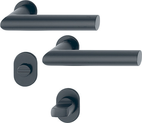 HOPPE® Drückergarnitur mit Rosetten Amsterdam E1400Z/868P/869PS-SK, Edelstahl, 11837019